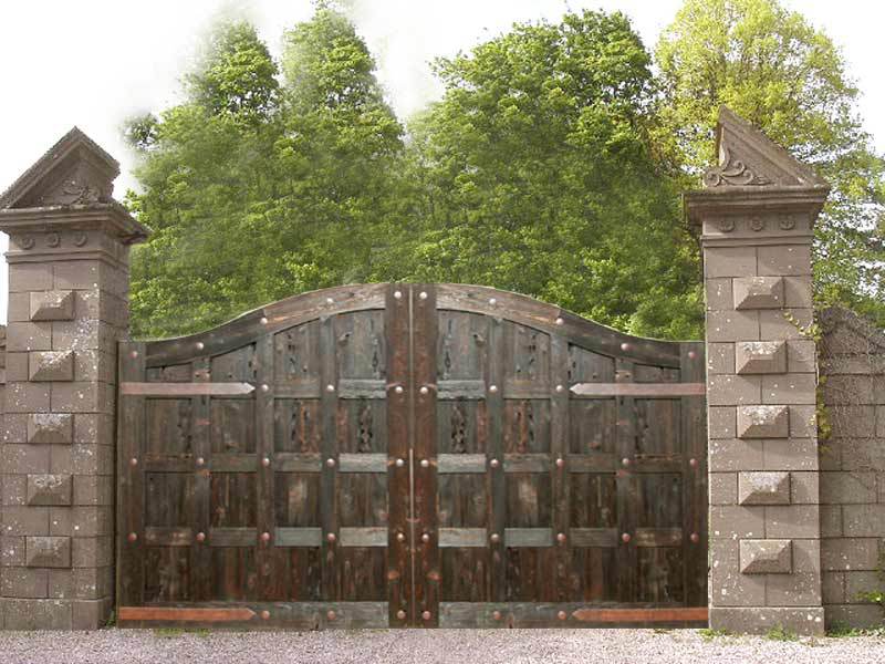 gate-solid-wood